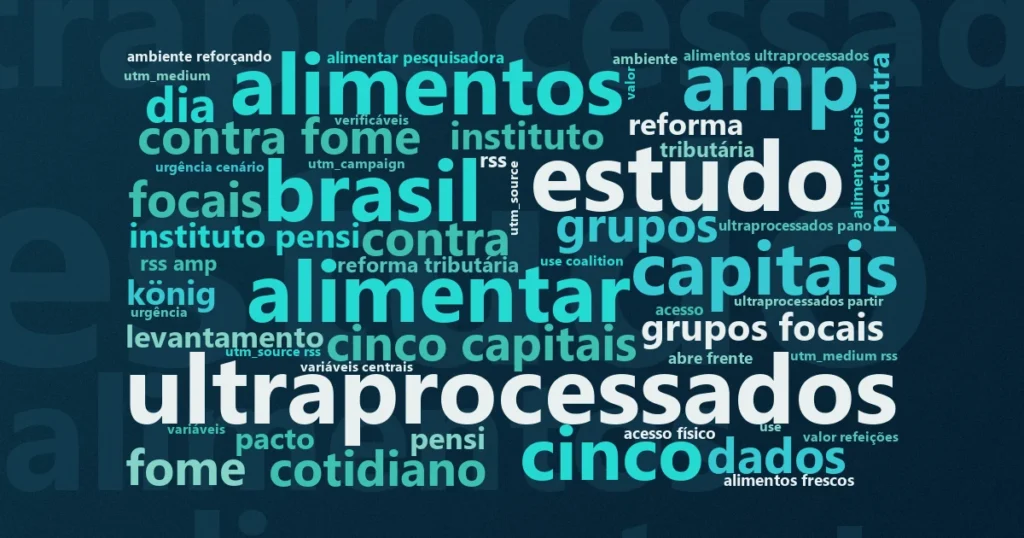 Nuvem de palavras: Rotina e orçamento moldam escolhas de alimentação saudável dos brasileiros, mostra pesquisa