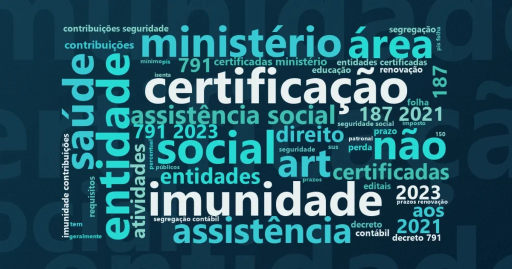 Nuvem de palavras: CEBAS: o que é, quem pode obter e quais benefícios fiscais garante à sua organização