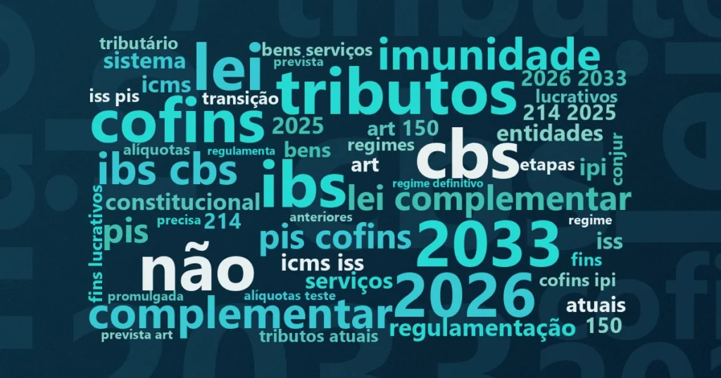 Nuvem de palavras: Reforma Tributária e terceiro setor: o que a EC 132/2023 preserva e o que ameaça as OSCs