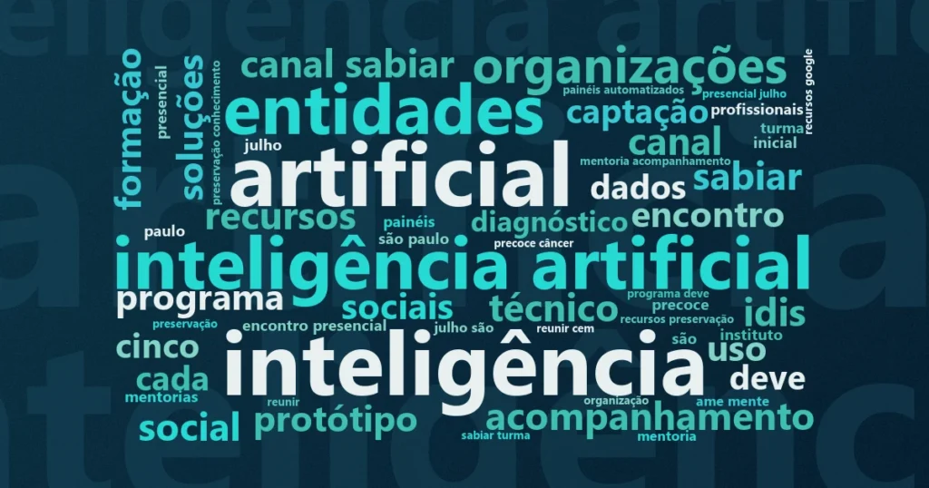 Nuvem de palavras: IA gera protótipos contra desafios do terceiro setor