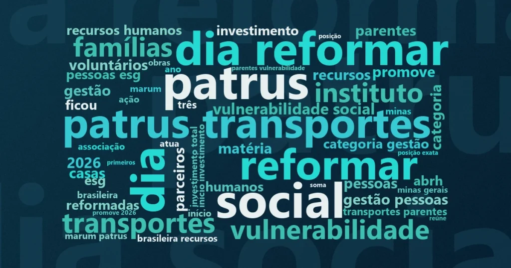 Nuvem de palavras com os termos centrais da notícia 'IMAP leva projeto de reforma de moradias ao top 3 do Prêmio Ser Humano' no Terceiro Setor